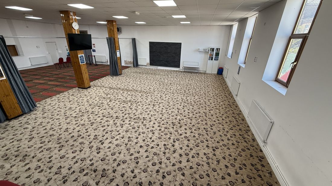 Ladies prayer hall inside the masjid