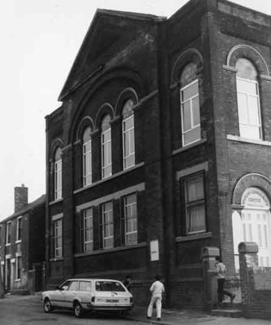The masjid frontage in 1987